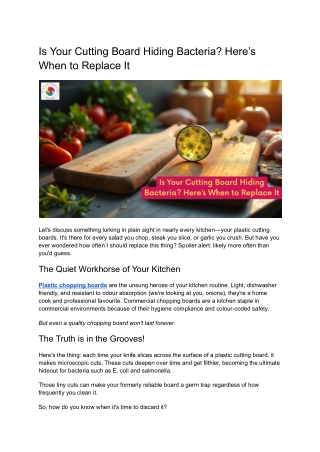 Is Your Cutting Board Hiding Bacteria_ Here’s When to Replace It
