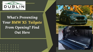 what s preventing your bmw x5 tailgate from