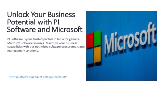 Buy Microsoft Software License from PI Software – Trusted, Affordable, Genuine