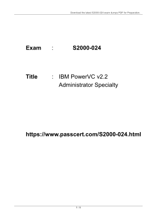 download the latest s2000 024 exam dumps