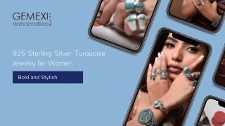 925 Sterling Silver Turquoise Jewelry for Women Bold and Stylish