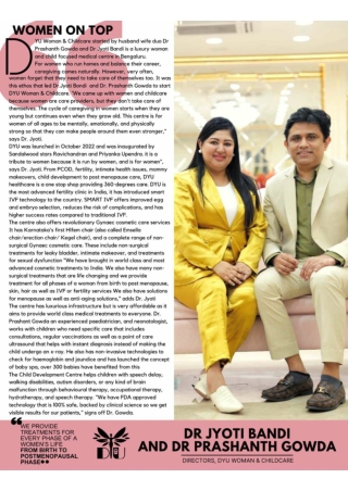 Dr JyotiBandi_Best IVF Specialist in HSR Layout and Dr Prashanth Gowda_Best Pediatrician in HSR Layout