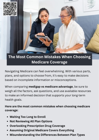 the most common mistakes when choosing medicare