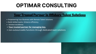 Offshore Staffing & Virtual Captive Solutions