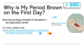 Why is My Period Brown on the First Day? - Sai Speciality Center