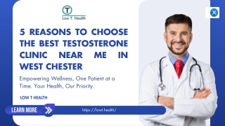 Feel Younger, Live Stronger – Testosterone Replacement Therapy West Chester