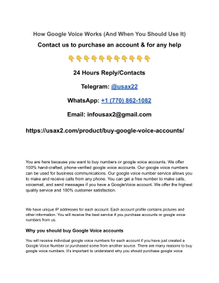 how google voice works and when you should use it