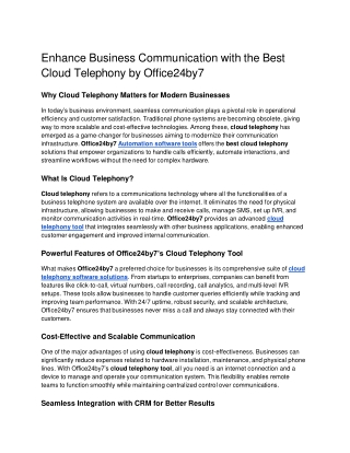Enhance Business Communication with the Best Cloud Telephony by Office24by7.docx  Google Docs