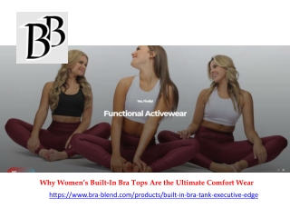 Why Women’s Built-In Bra Tops Are the Ultimate Comfort Wear