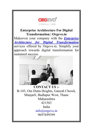 enterprise architecture for digital