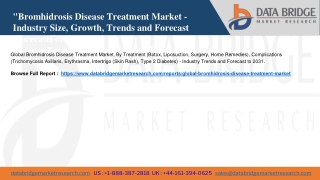 Global Bromhidrosis Disease Treatment Market
