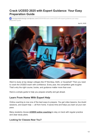 crack uceed 2025 with expert guidance your easy