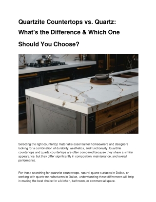 quartzite countertops vs quartz what s the difference which one should you choose