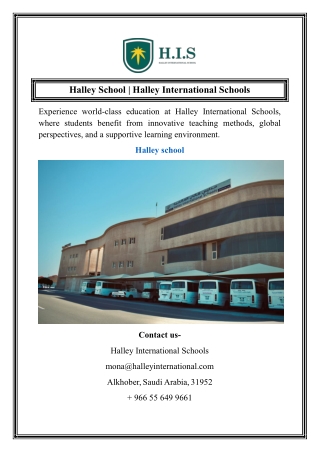 Halley School Halley International Schools