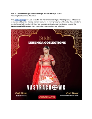 Buy Exquisite Bridal Lehenga Online