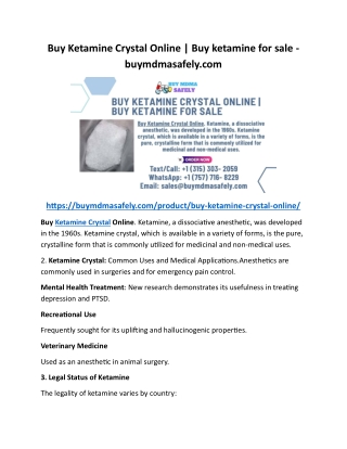 Buy Ketamine Crystal Online Buy ketamine for sale - buymdmasafely