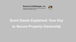 grant deeds explained your key