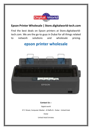 Epson Printer Wholesale  Store.digitalworld-tech.com