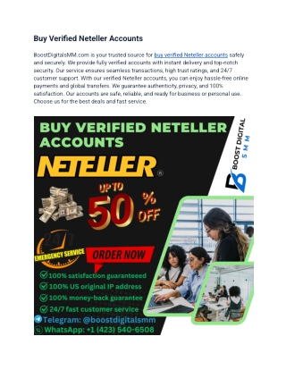 buy verified neteller accounts