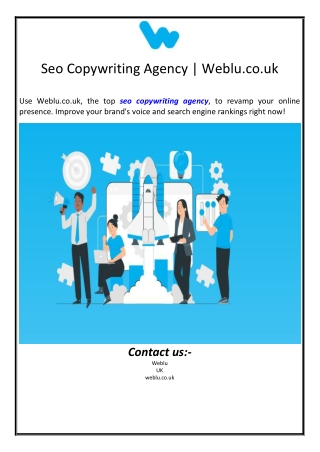 Seo Copywriting Agency | Weblu.co.uk