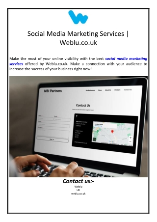Social Media Marketing Services | Weblu.co.uk