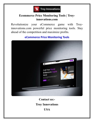 Ecommerce Price Monitoring Tools  Troy-innovations