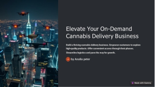 Cannabis Delivery App Development Company