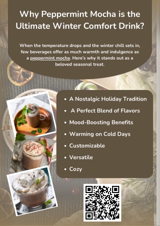 Why Peppermint Mocha is the Ultimate Winter Comfort Drink?