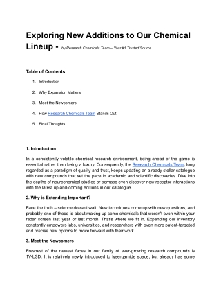 The Best Research Chemical Pellets for Academic Labs