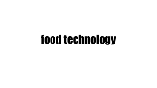 food technology