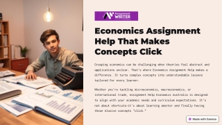 economics assignment help that makes concepts