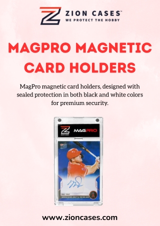 Best Magnetic Card Holders & Seals | Sizes 5pt to 200pt – Zion Cases