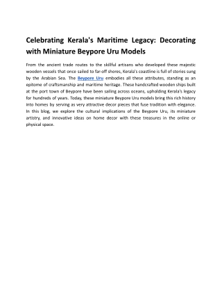 celebrating kerala s maritime legacy decorating