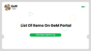 GeM Registration