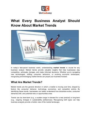 What Every Business Analyst Should Know About Market Trends