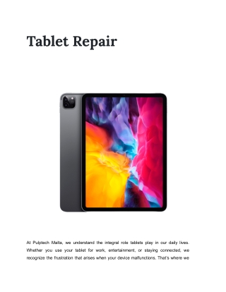 Tablet Repair