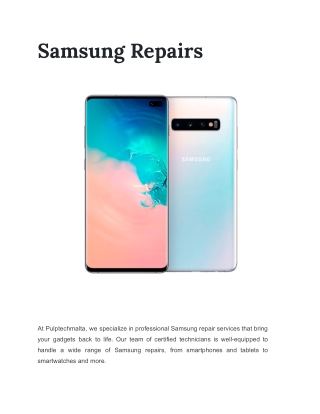 Samsung Repairs