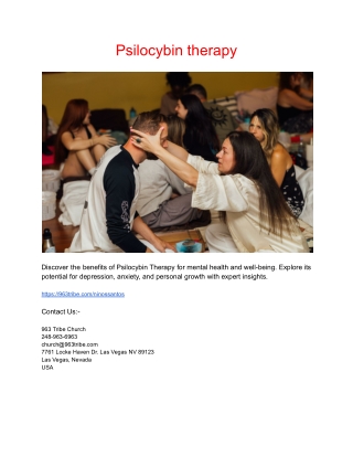 Psilocybin therapy