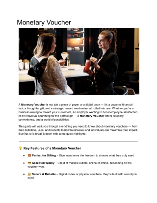 Monetary Voucher