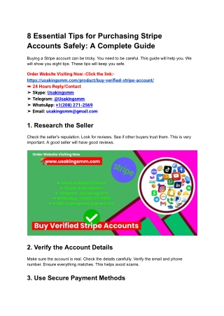8 Essential Tips for Purchasing Stripe Accounts Safely_ A Complete Guide