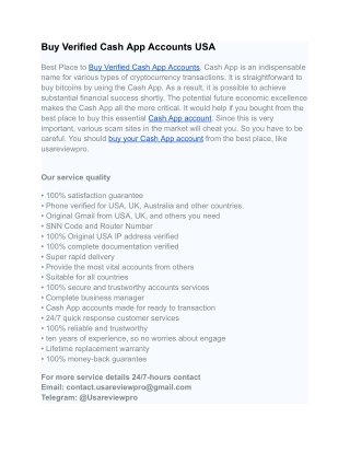 Buy Verified Cash App Accounts with High Transaction Limits