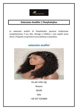 extension anellini floxyhairplus
