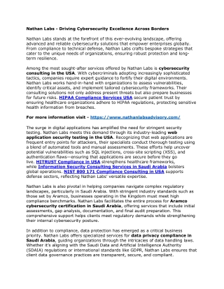 Nathan Labs - Driving Cybersecurity Excellence Across Borders