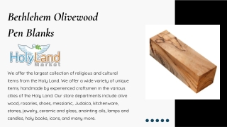 Bethlehem Olivewood Pen Blanks