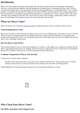 Avoiding Fire Hazards: The Critical Need for Dryer Vent Cleaning
