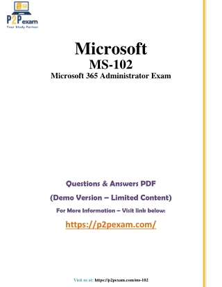 microsoft ms 102 microsoft 365 administrator exam