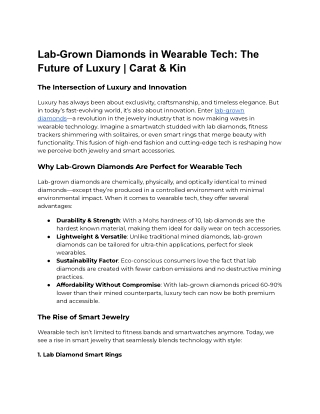 Lab-Grown Diamonds in Wearable Tech_ The Future of Luxury _ Carat & Kin