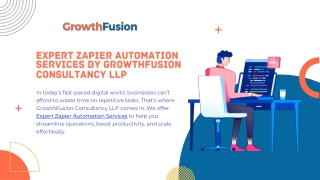 expert zapier automation services by growthfusion