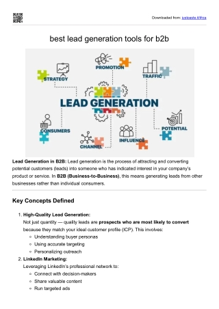 best lead generation tools for b2b