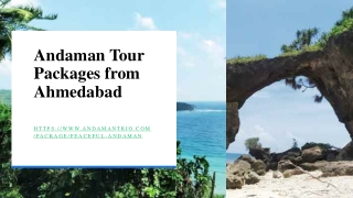 Andaman Tour Packages from Ahmedabad
